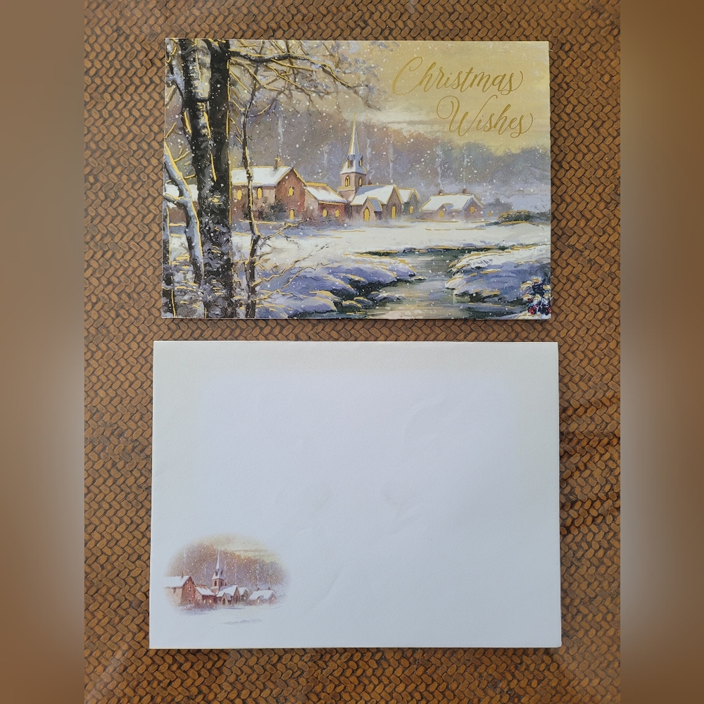 $15/22 Winter Scene Greeting Card with Envelope